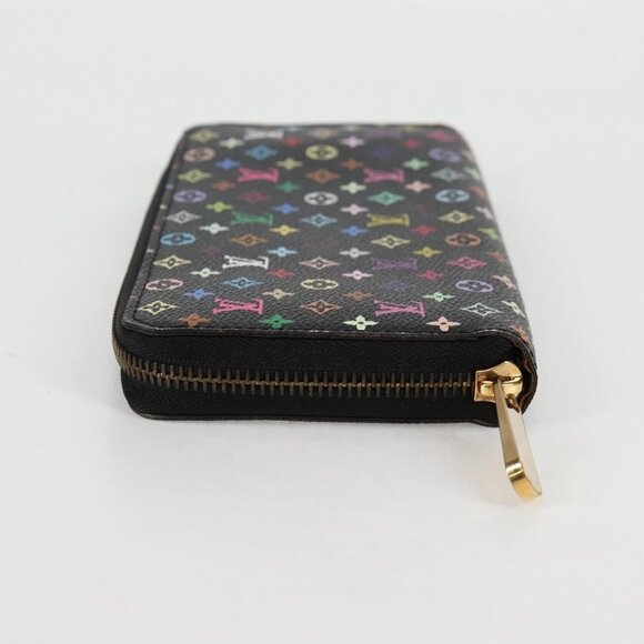 LOUIS VUITTON Monogram Multicolor Zippy Wallet Long Black M60243 LV Auth 132782V - Picture 4 of 16